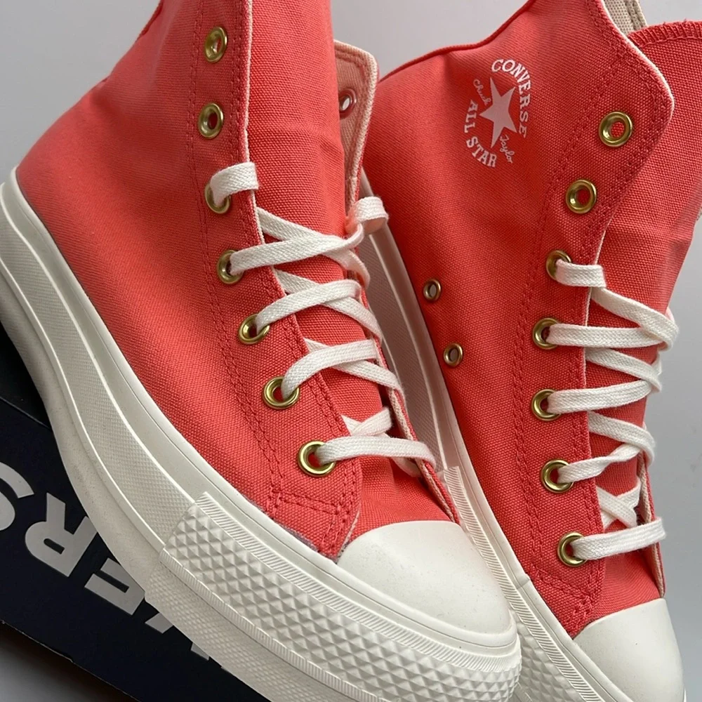 Converse WMNS CTAS LIFT HI WATERMELON SLUSHY/EGRET WHITE A09914F Platforms Snkrs